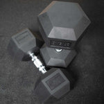 LIVEPRO Rubber Hexagon Dumbbells for sale by The Gym Advisors 